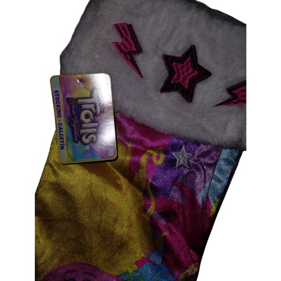 Trolls 19 Inch Kids Plush Poppy Christmas Stocking - Picture 4 of 6